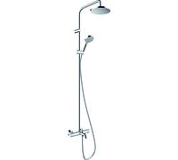 hansgrohe Vernis Blend SystÚme de douche 200 1 jet avec thermostat de baignoire chrome, 26274000 - 26274000