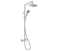 hansgrohe Vernis Shape SystÚme de douche 230 1 jet Green avec thermostat, chrome, 26319000 - 26319000