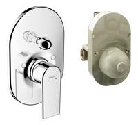Hansgrohe Vernis Shape élément de finition pour robinet de baignoire encastré avec inverseur incl. élément encastré chrome 71472000