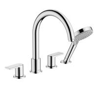 Hansgrohe Vernis Shape Ensemble de garniture pour robinet de baignoire 211mm 4 trous chrome 71459000