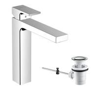 hansgrohe Vernis Shape mitigeur lavabo 71562000 avec tirants garniture de vidange , chromé