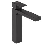 hansgrohe Vernis Shape Mitigeur monocommandé pour lavabo 190 avec vidage à tirette, 71562670, Couleur: Noir Mat