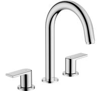 hansgrohe Vernis Shape Mélangeur lavabo 3 trous 71563000 avec tirant garniture de vidange , chromé