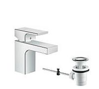 hansgrohe Vernis Shape mitigeur lavabo 71560000 avec tirants garniture de vidange , chromé
