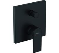 hansgrohe Vernis Shape bain à encastrer, avec combinaison de sécurité intégrée, noir mat