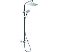 hansgrohe Vernis Shape Système de douche 230 1 jet avec thermostat, 26286000, Couleur: chrome