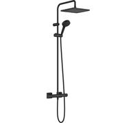 Hansgrohe Colonne de douche Vernis Shape 26429670, 1 jet, mitigeur thermostatique, EcoSmart noir mat