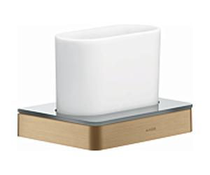 hansgrohe Verre dentaire Axor 42834140 verre, montage mural, bronze brossé