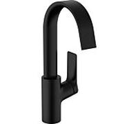 Hansgrohe Mitigeur lavabo Vivenis 210 – Bec pivotant sans vidage saillie 139mm – Noir mat
