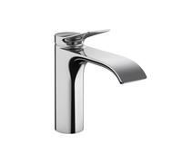 hansgrohe Vivenis 75020001 Robinet de lavabo moderne à 1 poignée et 1 trou de 17,8 cm de haut, chromé, 75020001