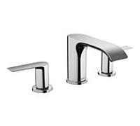 Hansgrohe Mélangeur lavabo Vivenis 3 trous 90 vidage à tirette saillie 150 mm chrome 75033000