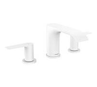 hansgrohe Vivenis, Mélangeur lavabo 3 trous 90 avec vidage à tirette, saillie 150 mm, 75033700, Couleur: blanc mat