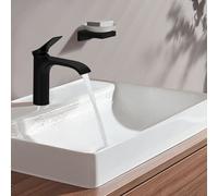 hansgrohe Vivenis 110 mitigeur lavabo 75020670 avec tige de traction garniture de vidange , noir mat
