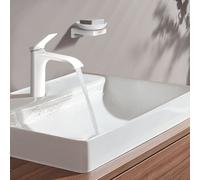 hansgrohe Vivenis mitigeur lavabo 75020700 avec tirant garniture de vidange , blanc mat