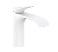 hansgrohe Vivenis 110 mitigeur de lavabo 75023700 avec tirette garniture de vidange , blanc mat