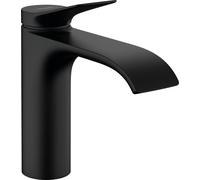 hansgrohe Vivenis Mitigeur de lavabo 110 sans tirette ni vidage, noir mat, 75022670