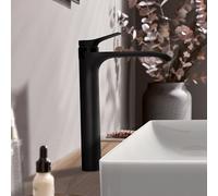 hansgrohe Mitigeur lavabo Vivenis 250 CoolStart 75045670 sans garniture de vidange Highriser Noir Mat