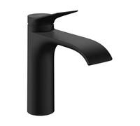 hansgrohe Vivenis 110 mitigeur de lavabo 75023670 avec tirette garniture de vidange , noir mat