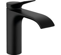 hansgrohe Vivenis 110 mitigeur de lavabo 75024670 sans tirette - garniture de vidange , noir mat