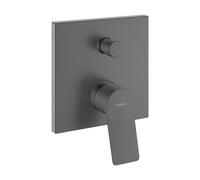 hansgrohe Vivenis, Mitigeur monocommandé encastré pour baignoire, 75415340, Couleur: Chrome noir brossé