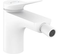 hansgrohe Vivenis Mitigeur monocommandé pour bidet avec vidage à tirette, portée 130mm, 75200700, Couleur: blanc mat