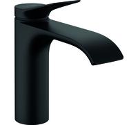 hansgrohe Vivenis, Mitigeur monocommandé pour lavabo 110 sans vidage, saillie 146 mm, 75022670, Couleur: Noir Mat