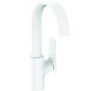 Hansgrohe Vivenis, Mitigeur monocommandÃ© pour lavabo 210 avec bec pivotant sans vidage, saillie 139 mm, 75032, Coloris: blanc mat - 75032700