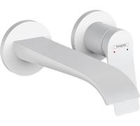 hansgrohe Vivenis 75050700 caché mitigeur lavabo , pour montage mural, avec prise 19,5 cm, blanc mat