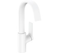 Hansgrohe Vivenis robinet lavabo monocommande 210 avec bec pivotant sans bonde blanc mat 75032700