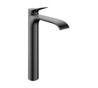 hansgrohe Vivenis, robinetterie de lavabo 250 CoolStart pour lavabos à poser sans vidage à tirette, 75045340, Couleur: Chrome noir brossé
