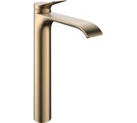 hansgrohe Vivenis, robinetterie de lavabo 250 CoolStart pour lavabos à poser sans vidage à tirette, 75045140, Couleur: Bronze brossé