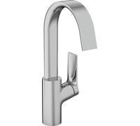 hansgrohe Vivenis robinetterie de lavabo monocommande 210, bec pivotant, sans garniture d'écoulement, portée 139mm, 75032000, Couleur: chrome