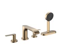 hansgrohe Vivenis, robinetterie de plage de baignoire 4 trous avec boîte à flexible (sBox), 75444140, Couleur: Bronze brossé