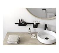 Hansgrohe Kit de salle de bain WallStoris 27968670 – Noir mat