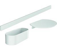 hansgrohe WallStoris Barre murale avec tablette et corbeille de rangement, 27966700,