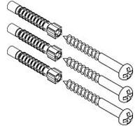hansgrohe WallStoris pièces de fixation 94268000 3 vis, 3 chevilles