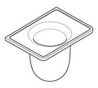 hansgrohe WC - Gobelet à brosse 92438000