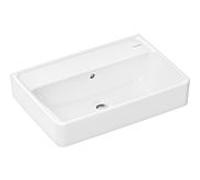 hansgrohe Xanuia Q lavabo 60210450 550x370mm, sans trou pour robinetterie, avec trop-plein, blanc