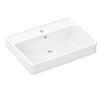 hansgrohe Xanuia Q lavabo 60252450 650x480mm, avec trou pour robinetterie/trop-plein, sol, blanc