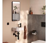 hansgrohe Xanuia Q lave-mains, 1 trou de robinetterie, avec trop-plein, 360x250mm, blanc, SmartClean, 61006450