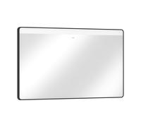 Hansgrohe Miroir Xarita Lite Q - LED horizontal - 1200×30×700 mm - noir mat - interrupteur mural