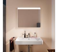 hansgrohe Xarita Lite Q miroir, éclairage LED horizontal, 800x30x700mm, capteur IR, 54971700, Couleur: Blanc mat