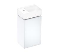 hansgrohe Xelovos E Lave-mains, 1 trou de robinetterie à droite ou à gauche, sans trop-plein, 360x250mm, SmartClean, avec garniture de vidage, 61087450, Exécution: trou de robinetterie à gauche