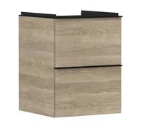 Hansgrohe Xelu Q armoire 48x49.5x60.5 cm sous-lavabo suspendu noir-chêne 54021670