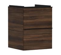 Hansgrohe Xelu Q armoire 48x49.5x60.5 cm sous-lavabo suspendu noir-noyer 54022670