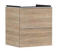 Hansgrohe Xelu Q armoire 58x49.5x60.5 cm sous-lavabo suspendu blanc-chêne 54025700