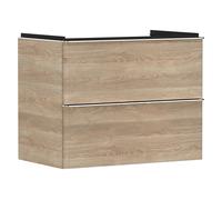 Hansgrohe Xelu Q armoire 78x49.5x60.5 cm sous-lavabo suspendu chêne-chrome 54029000