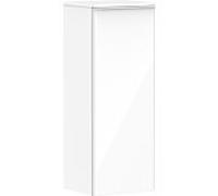 hansgrohe Xelu Q Armoire mi-haute, 400x350, 1 porte, charnières à gauche, 2 étagères en verre, 54127700, Couleur: Meuble blanc brillant/poignÃ©e blanc mat
