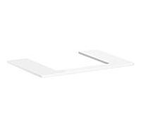 hansgrohe Xelu Q Console avec découpe au centre, 500x480, pour vasque à poser, polie, 54094050, Couleur: Blanc brillant