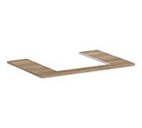 hansgrohe Xelu Q Console avec découpe au centre, 500x480, pour vasque à poser, polie, 54094230, Couleur: Chêne Nature